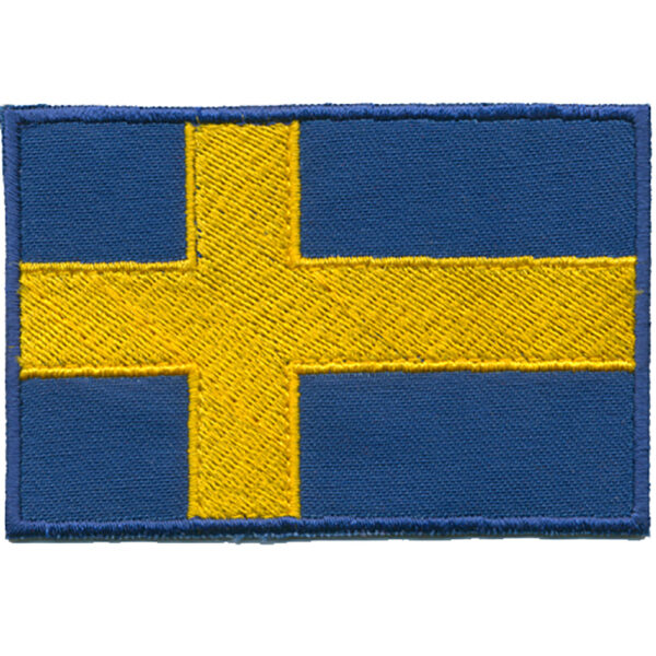 Svenska Flaggan Broderat Tygmärke