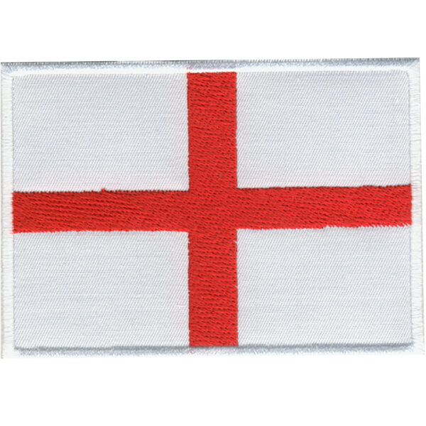 Englands Flagga Broderat Tygmärke