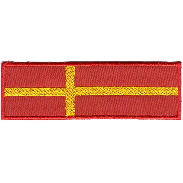 Skånes Flagga Broderat Tygmärke