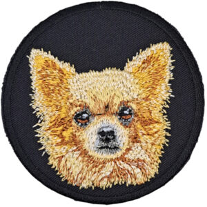 Chihuahua Broderat Tygmärke
