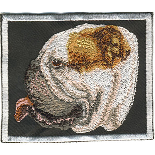 Bulldog Broderat Tygmärke