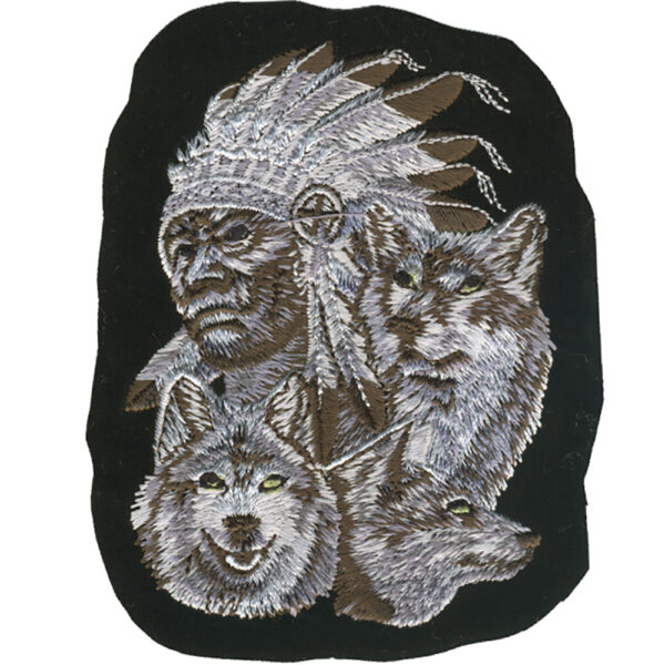 Indian Broderat Tygmärke