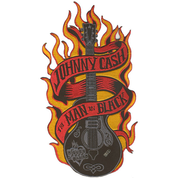 Johnny Cash Broderat Ryggmärke