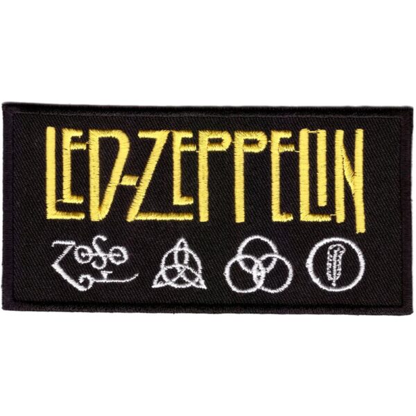 Led Zeppelin Broderat Tygmärke