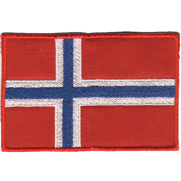 Norges Flagga Broderat Tygmärke