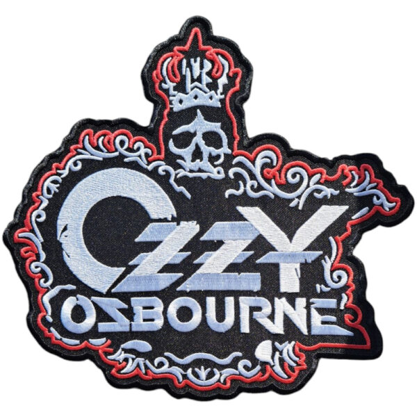 Ozzy Ozbourne Broderat Ryggmärke