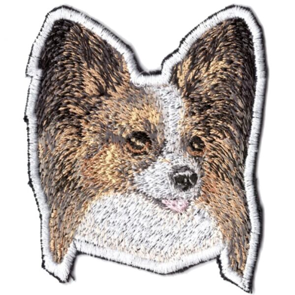 Papillon Broderat Tygmärke