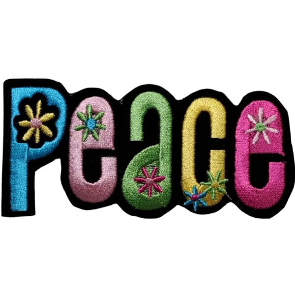 Peace Broderat Tygmärke