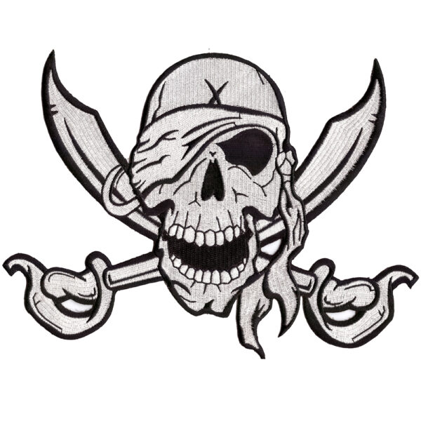 Pirate Broderat Ryggmärke