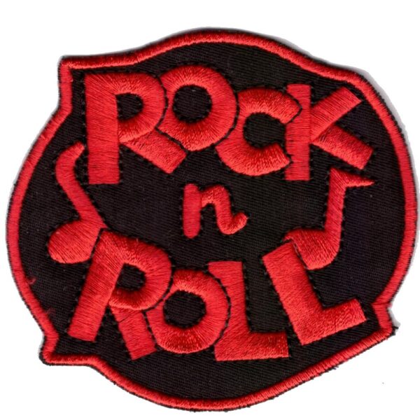 Rock N Roll Broderat Tygmärke