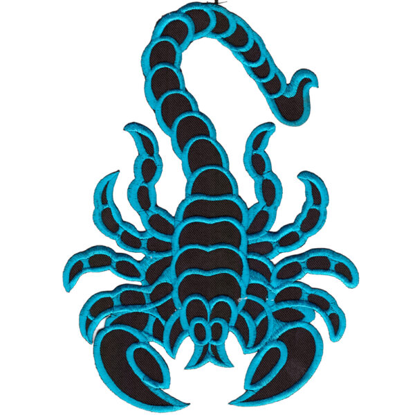Scorpion Broderat Ryggmärke