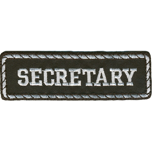 Secretary Broderat Tygmärke
