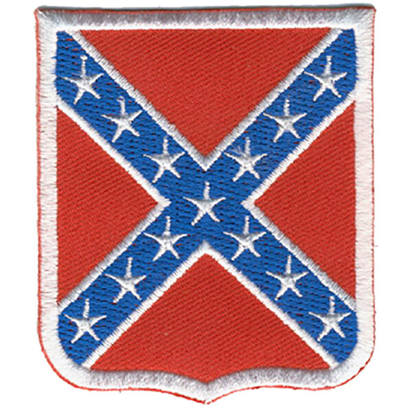 Sydstat Flagga Sköld Broderat Tygmärke