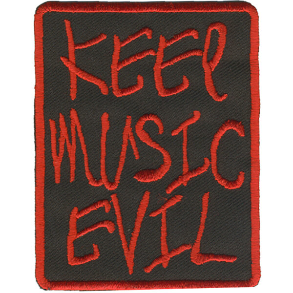 Keep Music Evil Broderat Tygmärke