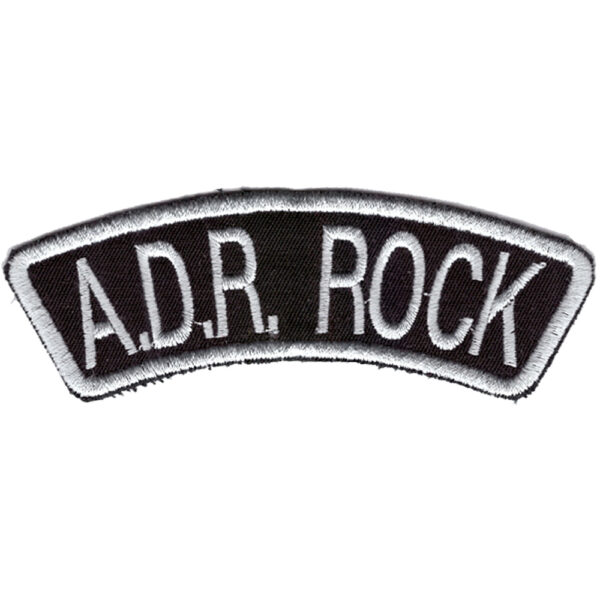 A.D.R. Rock Broderat Tygmärke