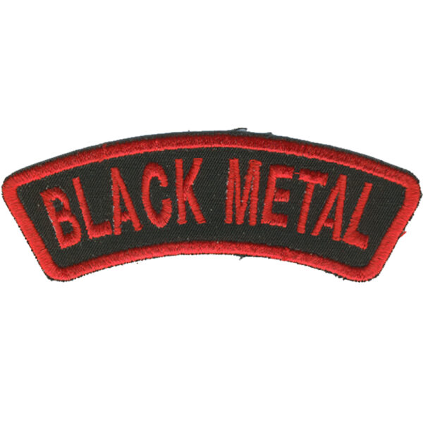 Black Metal Broderat Tygmärke