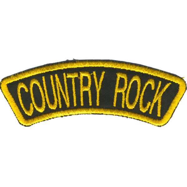 Country Rock Broderat Tygmärke