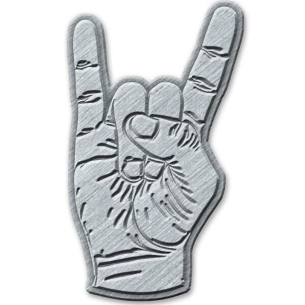 Devil Horn Finger Metal Pin