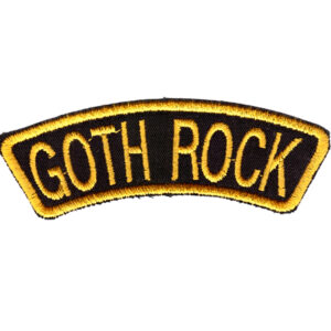 Goth Rock Broderat Tygmärke