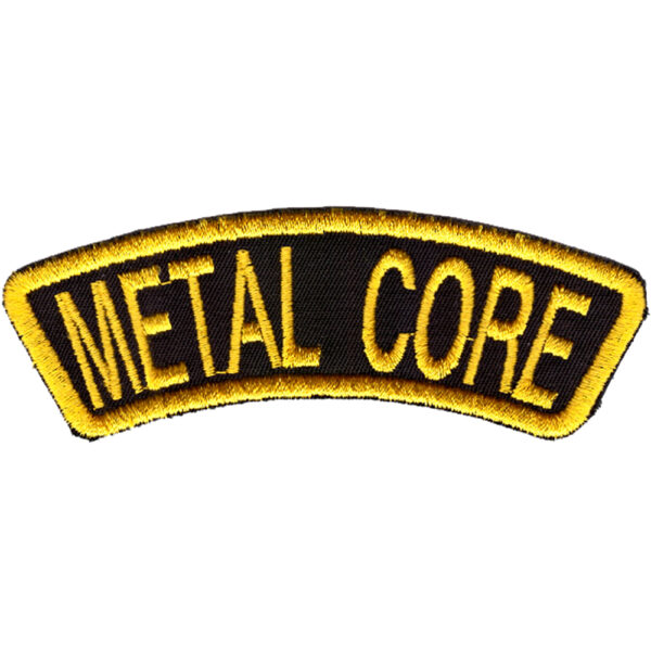 Metal Core Broderat Tygmärke