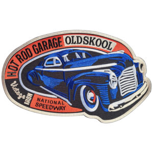 Hot Rod Garage Broderat Ryggmärke