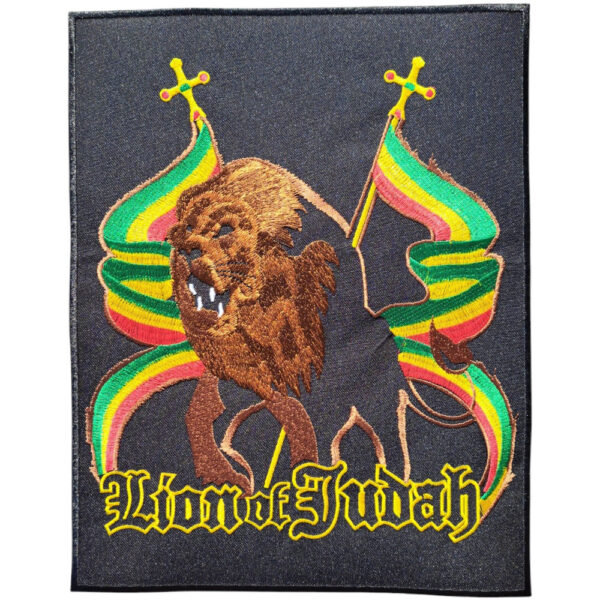 Lion Of Judha  Broderat Ryggmärke