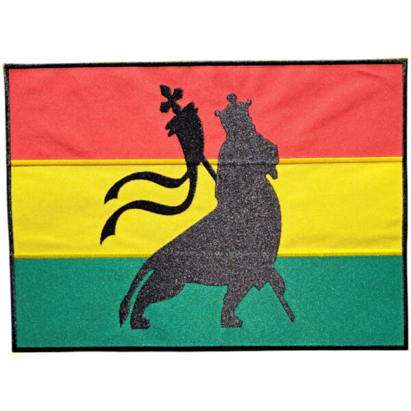 Rastafarin Lion Broderat Ryggmärke
