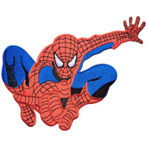 Spider Man Broderat Ryggmärke