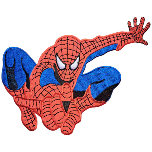 Spider Man Broderat Ryggmärke