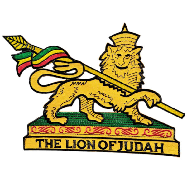 The Lion Of Judha  Broderat Ryggmärke
