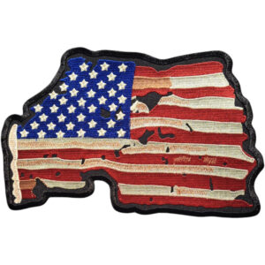 USA Flagga Broderat Ryggmärke