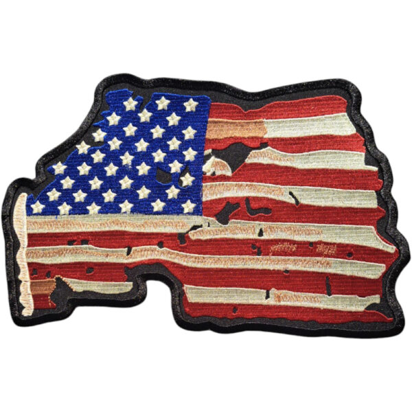 USA Flagga Broderat Ryggmärke