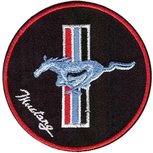 Mustang Broderat Tygmärke