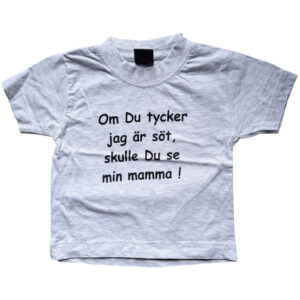 Om Du Tycker-Barn-T-shirt Storlek 50