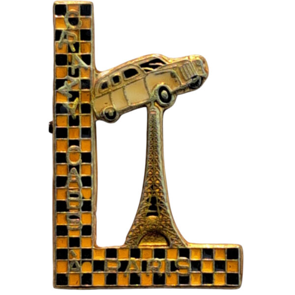 Crazy Car Paris-Metallpin Vintage och en-Pin Saver