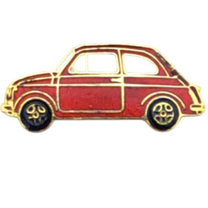 Fiat 500-Metallpin Vintage +En Pin Saver
