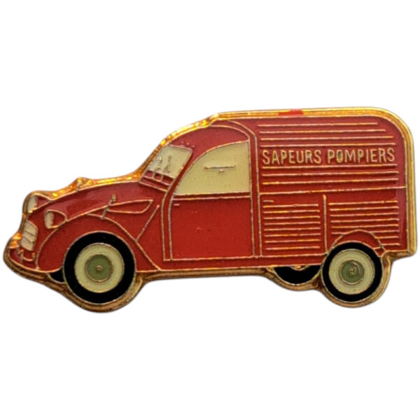 Citroen-2cv-Metallpin Vintage och en-Pin Saver
