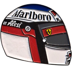 Formel 1 Hjälm Vintage Metal Pin +En Pin Saver