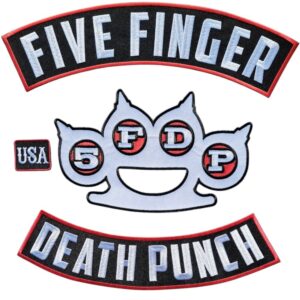 Five Finger Death 4 Delar Punch Broderat Tygmärke