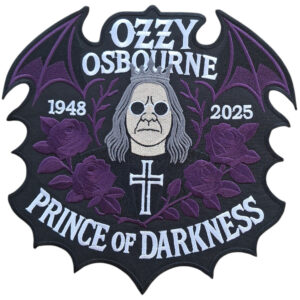 Ozzy Osbourne Broderat Ryggmärke