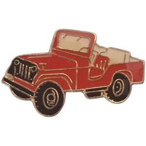 Jeep Wrangler-Vintage Enamel Metal Pin+En Pin Saver